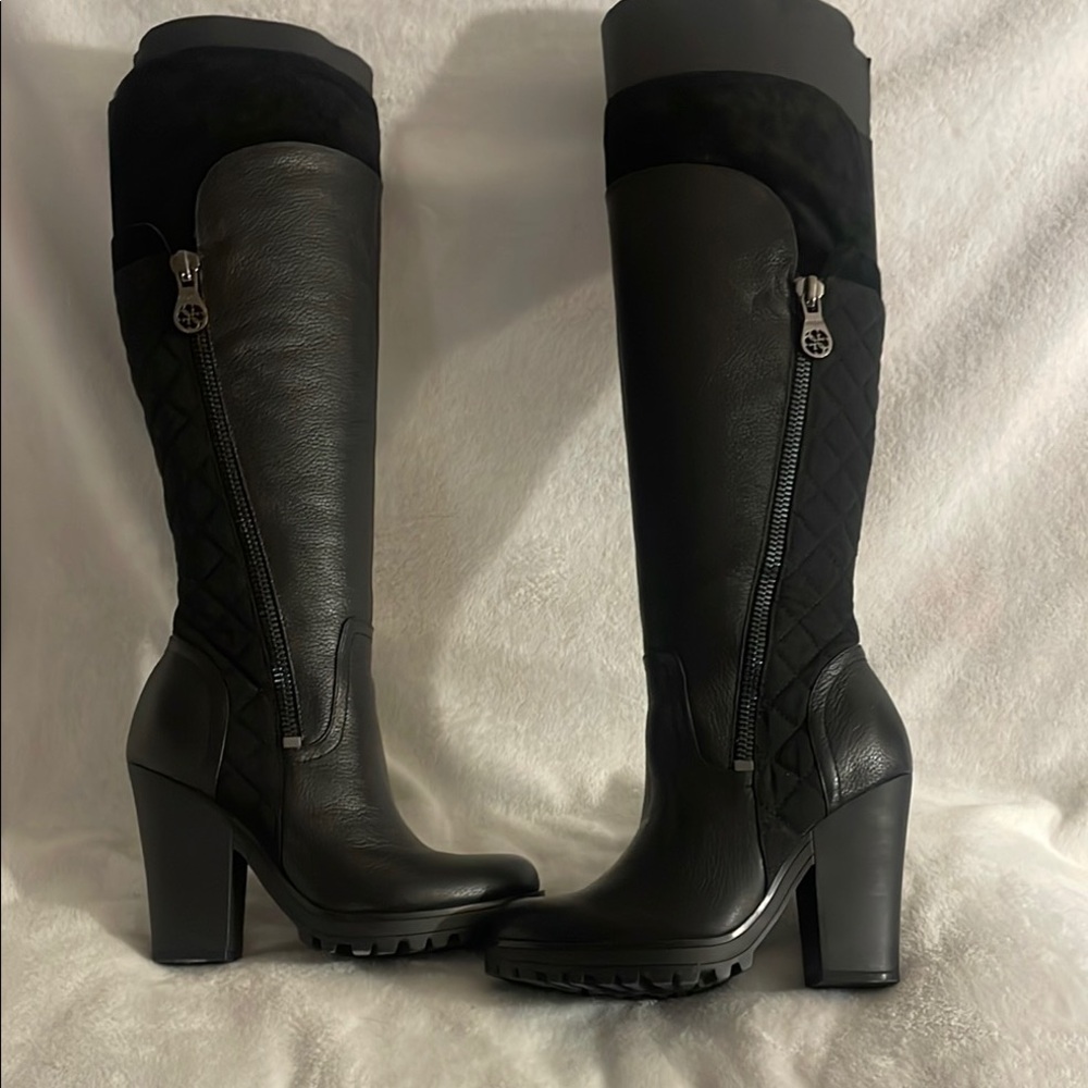Elegant Black Knee-High Women's Boots